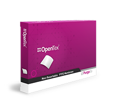 A OpenTex® é uma membrana de politetrafluoretileno puro (PTFE) porosa, não reabsorvível, com características biológicas inertes e ação de barreira de alta previsibilidade. É fácil de ser moldada e removida devido a sua memória.